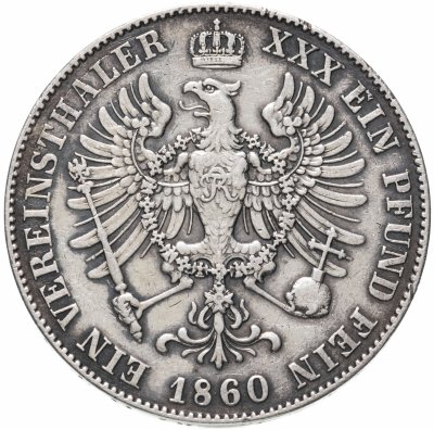купить Пруссия 1 талер 1860