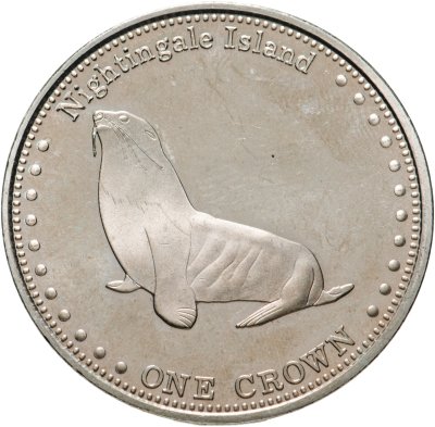купить Тристан-да-Кунья 1 крона (crown) 2011 "Субтропический морской котик (остров Найтингейл)"