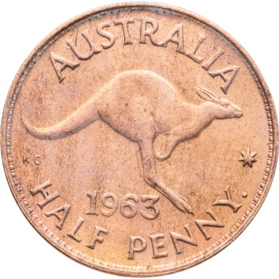 купить Австралия 1/2 пенни (penny) 1963