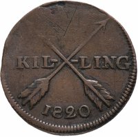 Купить Швеция 1/2 скиллинга 1820
