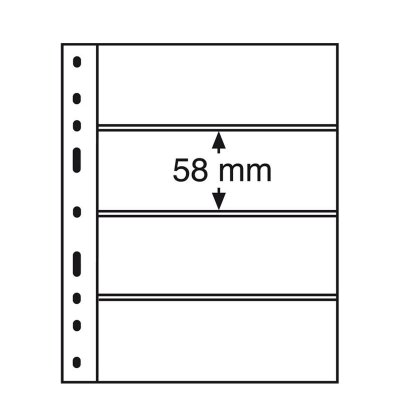 купить Лист Leuchtturm (Германия) формата Optima (200х250 мм) 4C под 4 боны