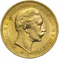 Купить Германия (Империя) 20 марок (mark) 1899 А