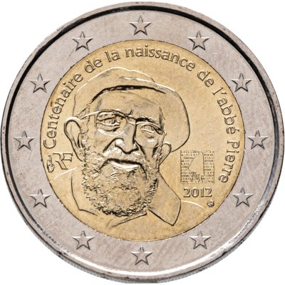 купить Франция 2 евро (euro) 2012 "100 лет со дня рождения аббата Пьера"