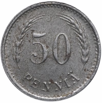 купить Финляндия 50 пенни (случайный год) 1943-1948 стальные