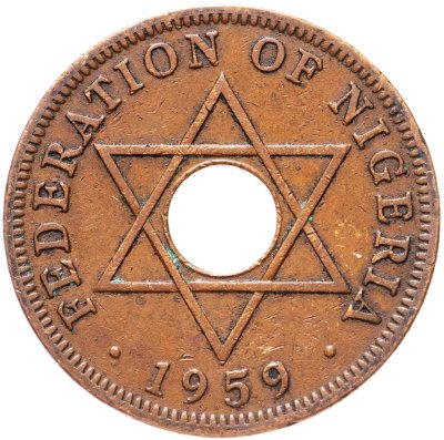 купить Британская Нигерия 1 пенни (penny) 1959