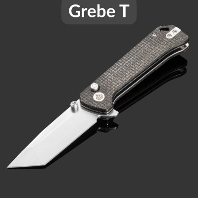 купить Складной нож QSP Grebe T (QS148-A1), сталь 14C28N, рукоять dark brown Micarta