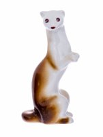 Купить Статуэтка "Ласка", фарфор, роспись, Полонский ЗХК, СССР, 1956-1973 гг.