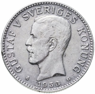 купить Швеция 2 кроны 1936