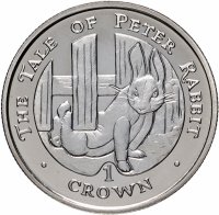 Купить Гибралтар 1 крона (crown) 1996 "Кролик Питер"