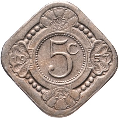 купить Нидерландские Антильские острова 5 центов (cents) 1957