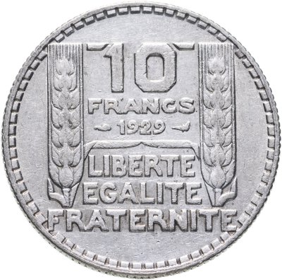 купить Франция 10 франков (francs) 1929