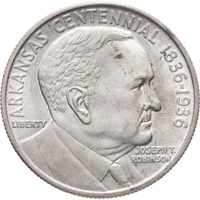 купить США 50 центов (1/2 доллара, half dollar) 1936 "100 лет штату Арканзас, Джозеф Тейлор Робинсон"