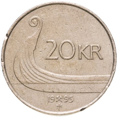 купить Норвегия 20 крон (kroner) 1995