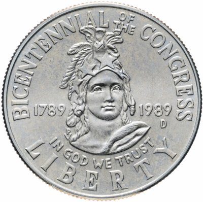 купить США 50 центов (half dollar) 1989 Proof Congress "200-летие Конгресса США"