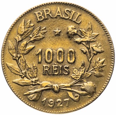 купить Бразилия 1000 рейс (reis) 1927