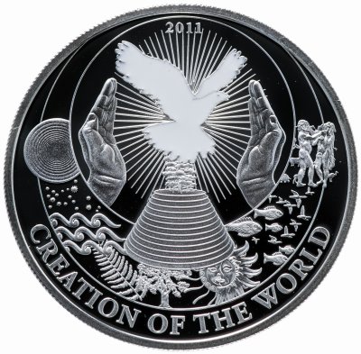 купить Палау 2 доллара 2011 "Библейские истории - Сотворение мира", в футляре с сертификатом