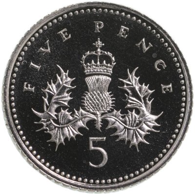 купить Великобритания 5 пенсов 1996