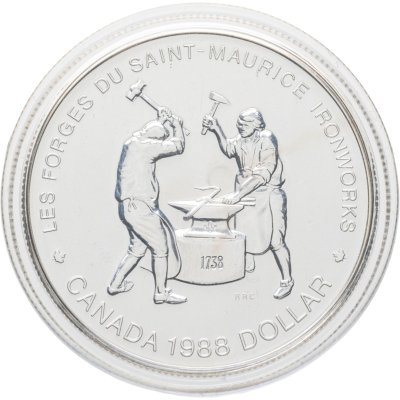 купить Канада 1 доллар (dollar) 1988 250 лет кузницам Сен-Мориса