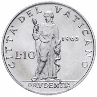купить Ватикан 10 лир (lire) 1963-1965