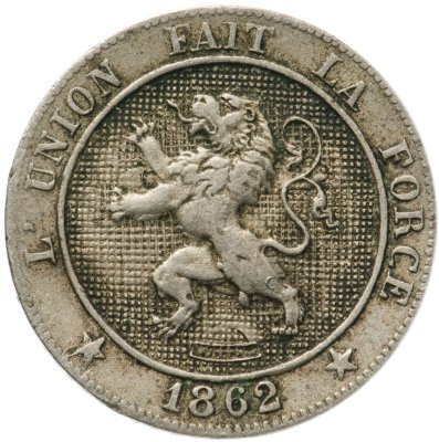 купить Бельгия 5 сантимов (centimes) 1862