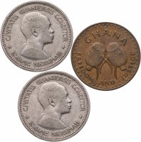 купить Гана набор из 3-х монет 1958-1967