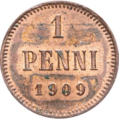купить 1 пенни (penni) 1909 Российская Финляндия