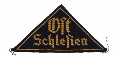купить Нарукавный знак члена Гитлерюгенд Восточной Силезии "Ost Schlesien", ткань, вышивка, Германия, Третий Рейх, 1933-1945 гг.