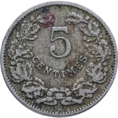 купить Люксембург 5 сантимов (centimes) 1908