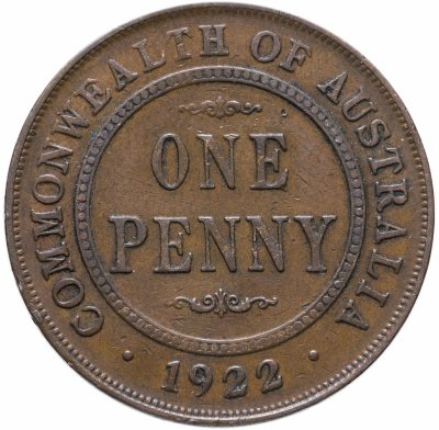 купить Австралия 1 пенни (penny) 1922