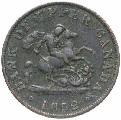 купить Канада банковский жетон(токен) 1/2 пенни 1852