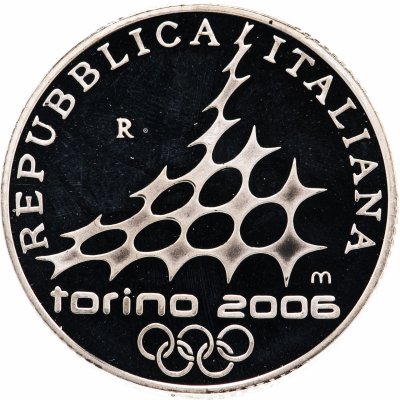 купить Италия 10 евро (euro) 2005 "XX зимние Олимпийские игры, Турин 2006 - Конькобежный спорт"