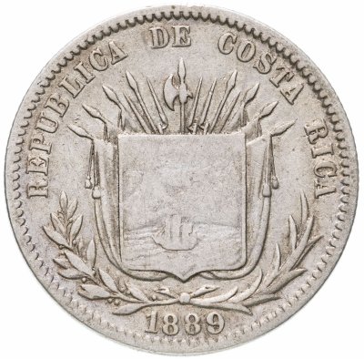 купить Коста-Рика 25 сентаво (centavos) 1889