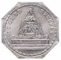 купить Германия (Нюрнберг) нотгельд 20 пфеннигов 1921 "Фонтан добродетели" трамвайный жетон