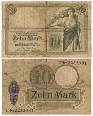 купить Германия 10 марок 1906