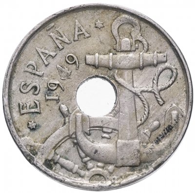 купить Испания 50 сентимо 1949