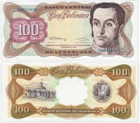 Купить Венесуэла 100 боливар 1992 (Pick 66d)