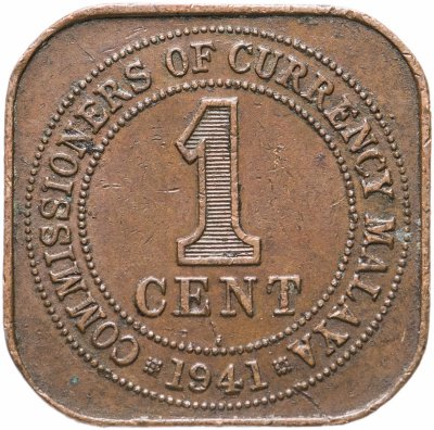 купить Малайя 1 цент (cent) 1941