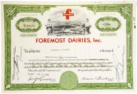 купить Акция США FOREMOST DAIRIES, INC 1959-1967 гг.