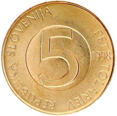 купить 5 толаров 1998 Словения