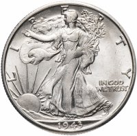 купить США 50 центов (1/2 доллара, half dollar) 1943 S "Walking Liberty"