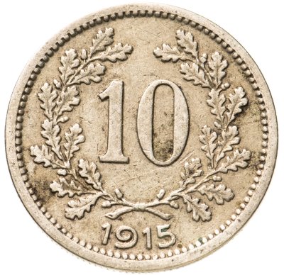купить Австрия 10 геллеров (heller) 1915