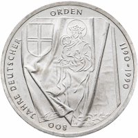 Купить Германия 10 марок 1990 "800 лет Тевтонскому Ордену" J