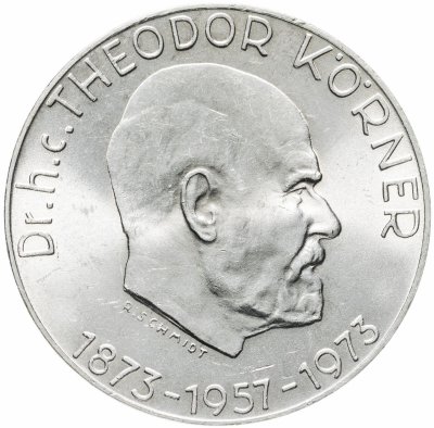 купить Австрия 50 шиллингов (shillings) 1973 "100 лет со дня рождения Теодора Кёрнера"