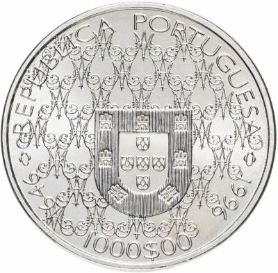 купить Португалия 1000 эскудо (escudos) 1996 "Дева Мария - Покровительница Португалии"