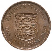 купить Джерси 1 новый пенни (new penny) 1971-1980, случайная дата