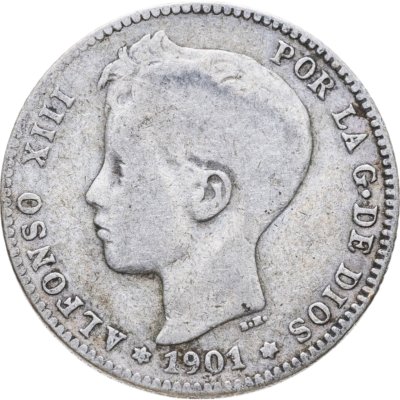 купить Испания 1 песета (peseta) 1901