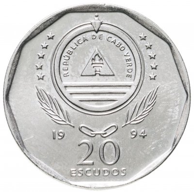 купить Кабо-Верде 20 эскудо (escudos) 1994 "Корабли - Novas de Alegria"
