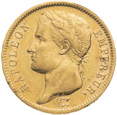 купить Франция 40 франков (francs) 1811 с портретом императора Наполеона I Бонапарта