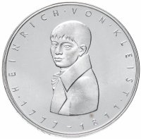 Купить Германия 5 марок 1977 "200 лет со дня рождения Генриха фон Клейста"