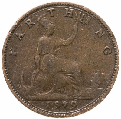 купить Великобритания 1 фартинг (farthing) 1879